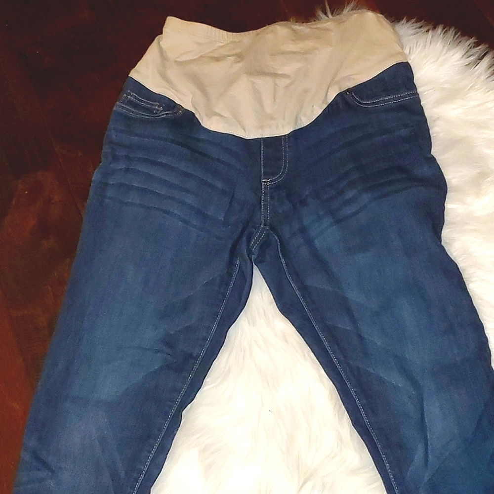 Maternity blue jeans - Picture 1 of 8